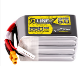 Tattu R-Line Version 5.0 850mAh 6S 22.2V 150C Lipo Battery Pack with XT30U-F Plug