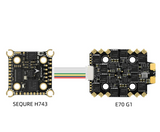 SEQURE H743 & E70 G1 Stack FC MPU6000 70A 128K ESC 4-8S
