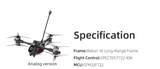 Rekon Y6 5-inch Long-Range FPV Analog ELRS  BNF Drone