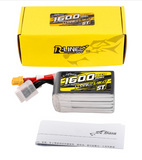 Tattu R-Line Version 6.0 1600mAh 160C 6S 22.2V ST Lipo Battery Pack with XT60 Plug