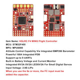 HGLRC F4 WING Flight Controller 20x20 2-8S BEC 6V