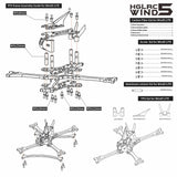 HGLRC Wind5 Lite True X Frame Kit