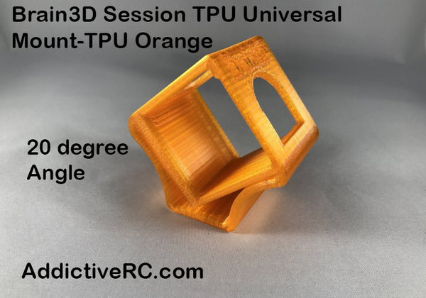 Brain3D Session5 Universal TPU Mount-Orange 20 degrees angle