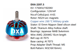 BROTHERHOBBY 2207.5 DXA MOTORS 1920KV