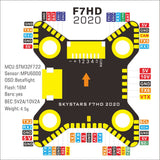 SKYSTARS F722HD 20X20 Flight Controller & KM55AMP ESC Stack