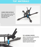 HGLRC Arrow 3 Hybrid CF Frame Kit