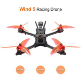 HGLRC Wind5 PNP 4S Racing Drone F7 Flight Control 60A 4 in 1 ESC 2306-2450KV Motor