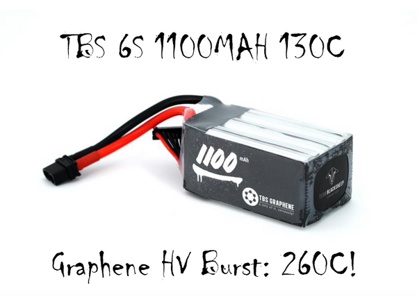 TBS GRAPHENE 1100MAH 6S HV Lipo Battery