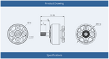 T-MOTOR V2208 V2 KV1950 (GRAY)