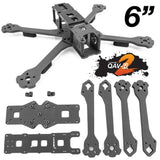 Lumenier QAV-R 2 Freestyle Quadcopter Frame with 6" ARMS