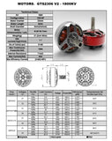 RC INPOWER GTS2306 V2 1800KV 5S-6S Racing Brushless Motor