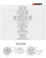 Emax ECO II-2004-2400KV Motor