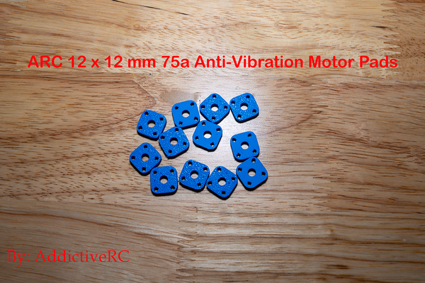 ARC 12 x 12mm 75a Anti-Vibration Motor Pads-Blue – AddictiveRC