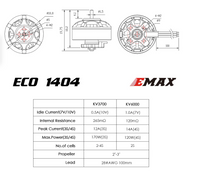 Emax ECO Micro Series 1404 - 3700kv Brushless Motor