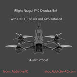 Nazgul Evoque F4D 6S DJI O3 HD TBS RX + GPS Installed