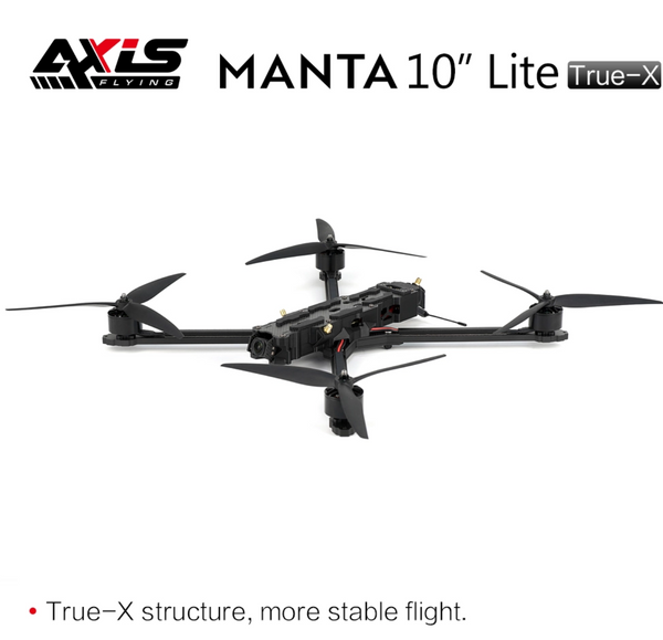 Axisflying Manta 10 X Lite 10inch FPV / BNF / Long Range / Heavy Payload / Cinematic Drone (TBS + DJI OS System).