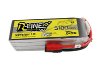 Tattu R-Line 22.2V 5100mah 6S 95C FPV Lipo Battery With AS150 Plug