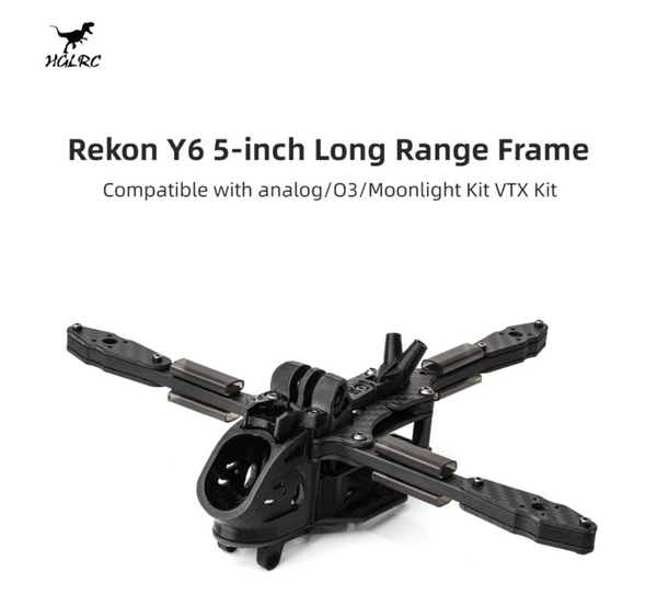 Rekon Y6 5-inch frame compatible Analog/O3/Moonlight Kit VTX long-range FPV frame KIT