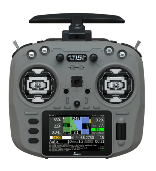 Jumper T15 2.4GHZ VS-M Hall Sensor Gimbals 3.5'' HD Color Touch Screen ELRS Radio (Space Grey)
