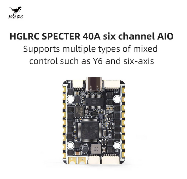 HGLRC SPECTER F722 40A 6 in 1 High-performance AIO