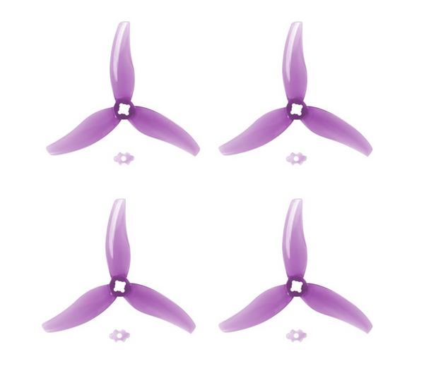 GemFan Hurricane 3630-3 Propeller For 3.6'' FPV Drone 3-Blade (Clear Purple)