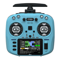 Jumper T15 2.4GHZ VS-M Hall Sensor Gimbals 3.5'' HD Color Touch Screen ELRS Radio (CYAN BLUE)