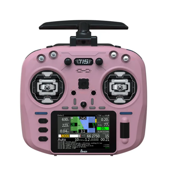 Jumper T15 2.4GHZ VS-M Hall Sensor Gimbals 3.5'' HD Color Touch Screen ELRS Radio (LILLY PINK)