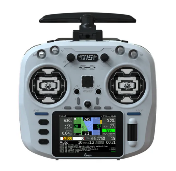 Jumper T15 2.4GHZ VS-M Hall Sensor Gimbals 3.5'' HD Color Touch Screen ELRS Radio (PLATINUM WHITE)