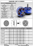 Vanover 2207-2060KV V3 Motor