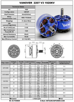 Vanover 2207-1920KV V3 Motor