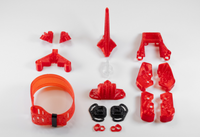 ProtoFPV PROTO5 Cinematic Racer 2 Frame Kit (Rosso red)