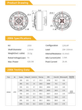 DeepSpace Aether 2006 2550KV Brushless Motor 6S For FPV 3.5inch-5inch.