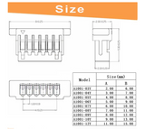 JST SH 1.0mm Connector Kit with 28AWG Pre-Crimped Cables