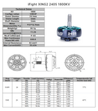 XING2 2405-1800KV 6S FPV Motor Unibell