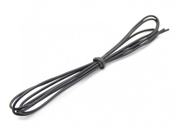 High Quality 24AWG Silicone Wire 1M (Black)