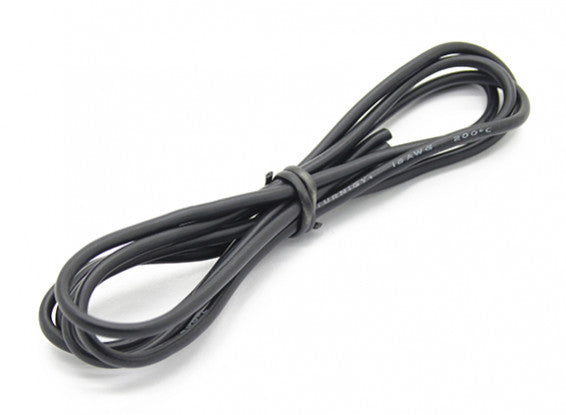 High Quality 18AWG Silicone Wire 1m (Black)