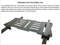 VULCAN Adjustable Rail Mounted Battery Tray for 12mm Rails