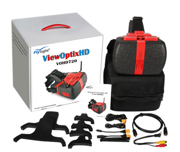 flysight fpv goggles Flysight FPV Goggles ViewOptixHD VOHD720 with built-in AV and HDMI Sou – AddictiveRC