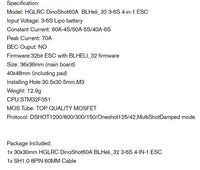 HGLRC DINOSHOT 60AMP 32BIT 3-6S 4 IN 1 D-shot1200 ESC