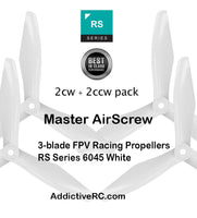 Master AirScrew RS-3 blade-FPV-6x4.5 Prop Set x 4 White