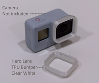 GoPro Hero 5/6/7 TPU Lens Bumper Clear White