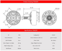 Karearea Premium TOA Motor 2207-1850Kv Pink  (4pcs.)