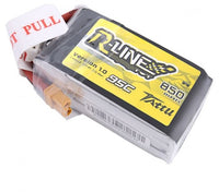 Tattu R-Line 850mAh 14.8V 95C 4S1P Lipo Battery Pack with XT60 Plug