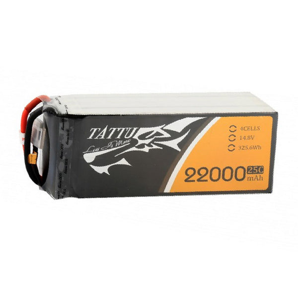 Tattu 22000mAh 14.8V 25C 4S1P Lipo Battery Pack Without Plug